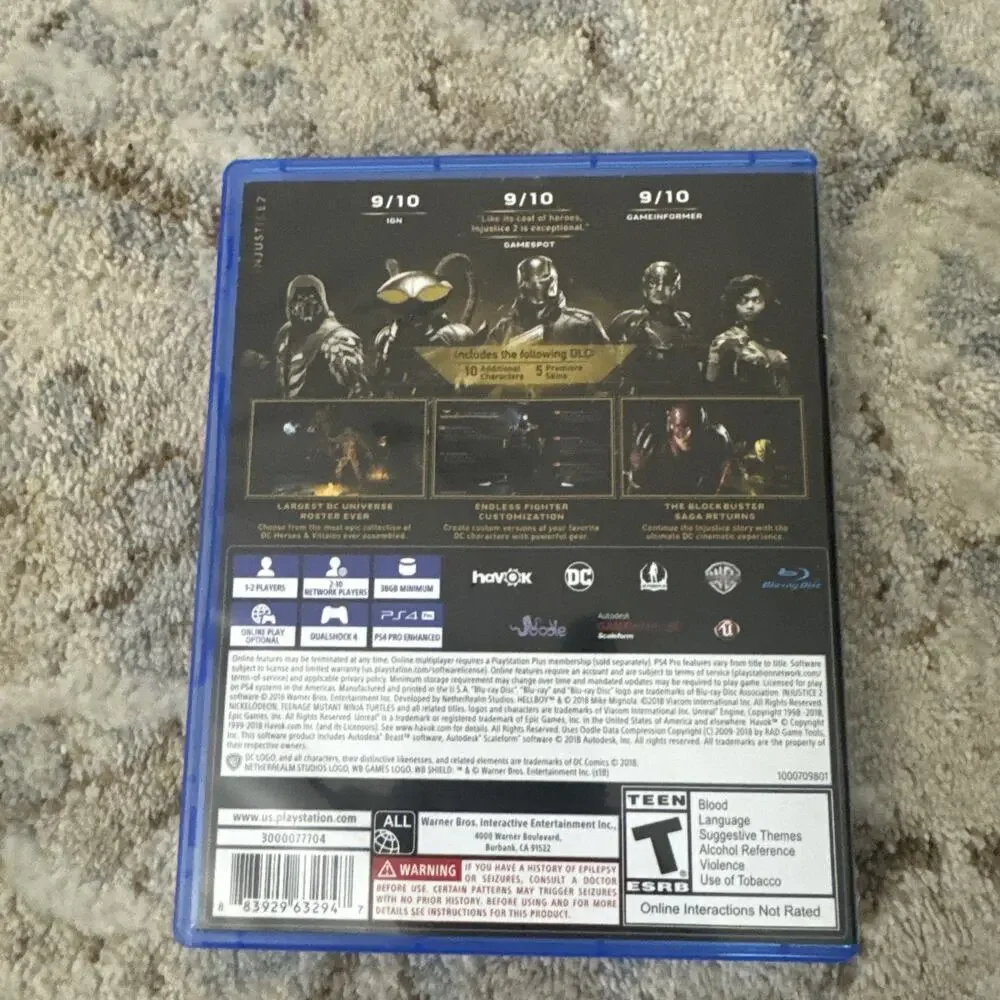 Injustice 2 Legendary Edition PS4 PlayStation 4 Game Tested